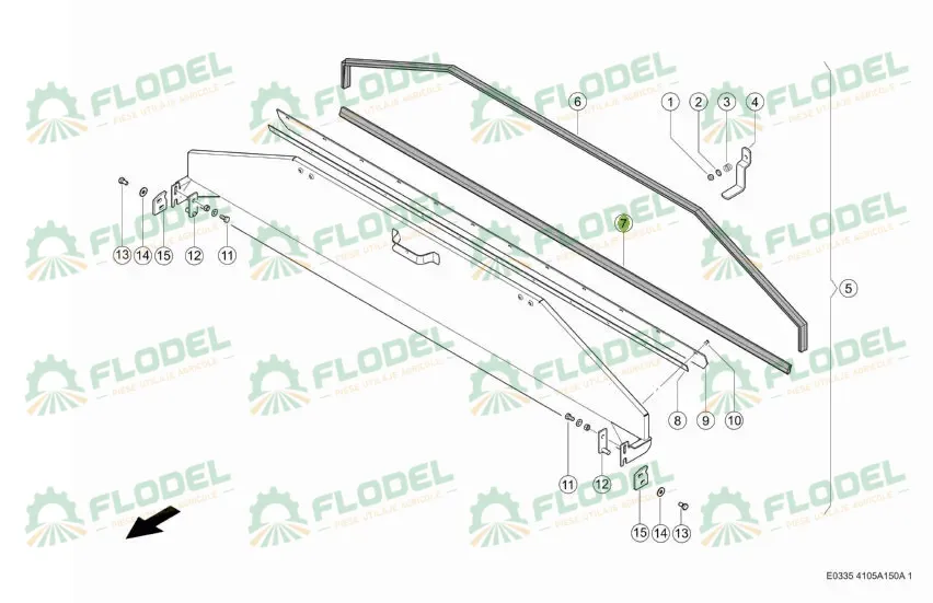 Profil etansare camera tambur CLAAS 0005502150 Original CLAAS 