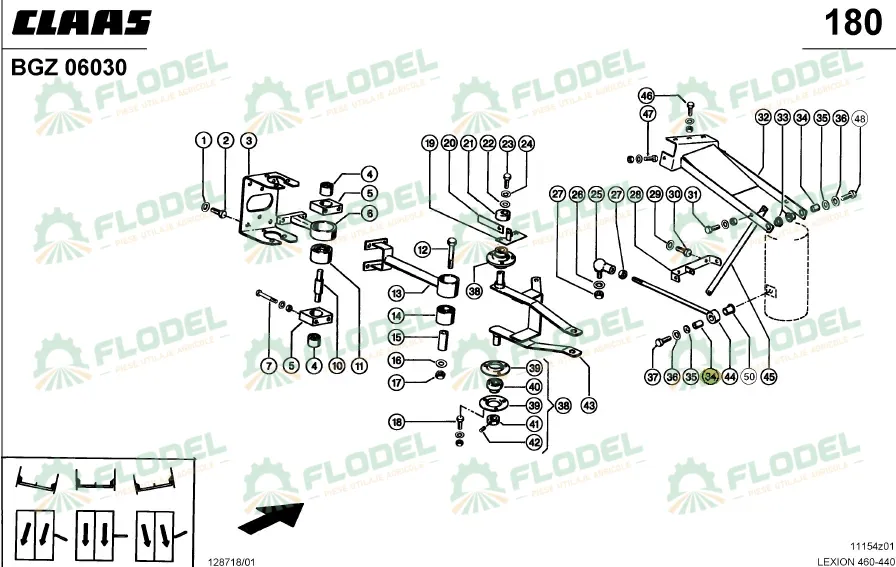 Bucsa distantier CLAAS 0006438140 Original CLAAS 