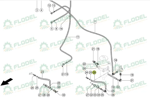 Conducta CLAAS 0007999930 Original CLAAS 