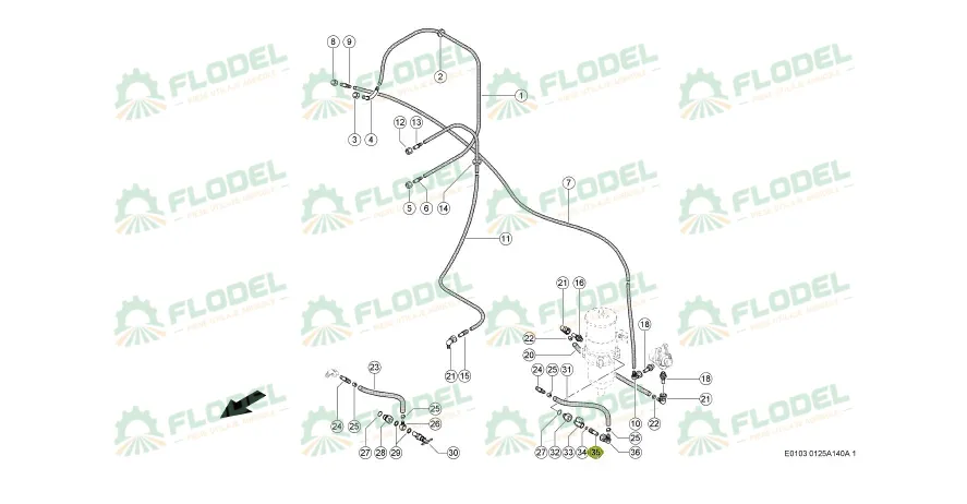 Adaptor furtun CLAAS 0007836441 Original CLAAS 