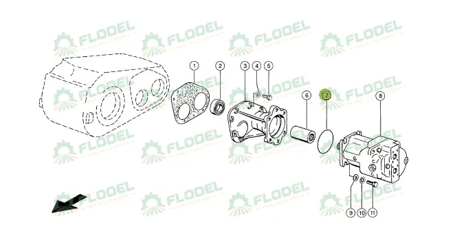 Oring CLAAS LEXION 0002158960 Original CLAAS 