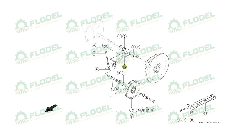 Suport fulie CLAAS 0005543791 Original CLAAS 