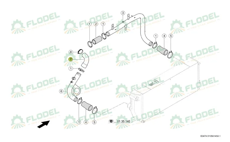 Cot cauciuc 0005456852 Original CLAAS