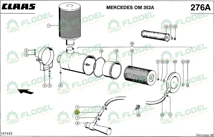 Tub de transfer 0007236440 Original CLAAS