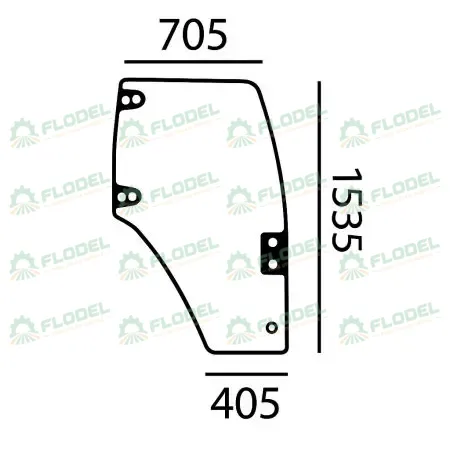 Geam usa CASE-IH 82015334 [DREAPTA]