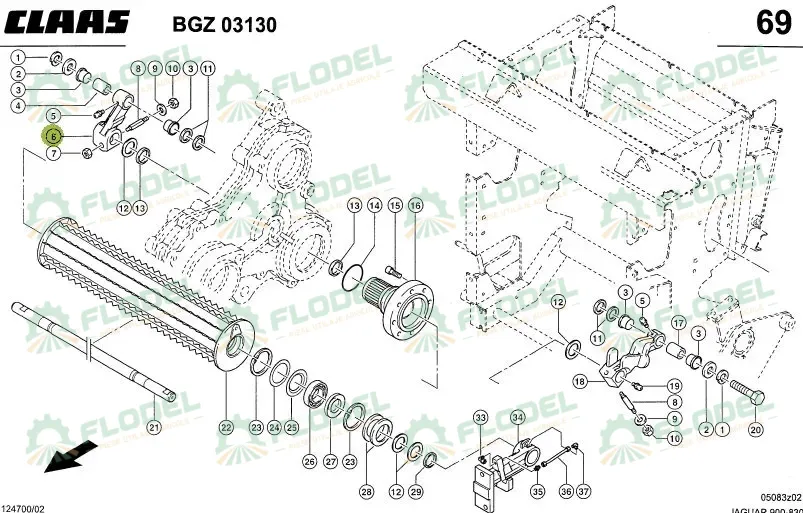 Articulatie unghiulara 0009878500 Original CLAAS 
