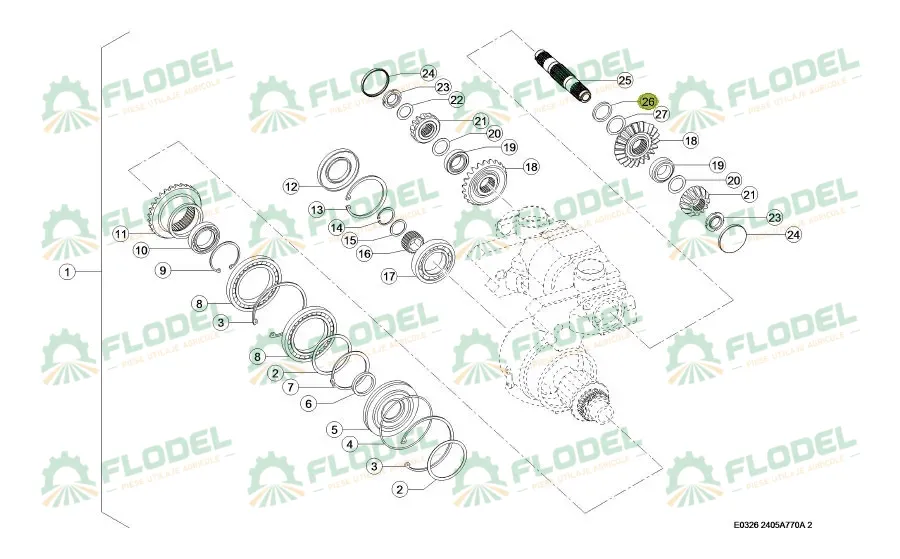 Saiba distantiera Original CLAAS 0001500070