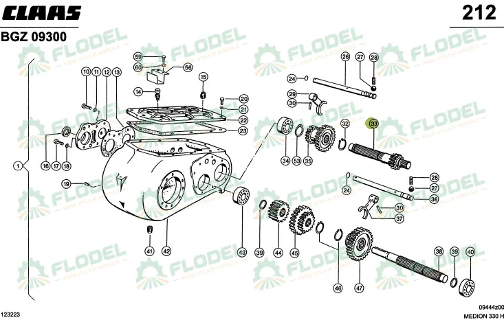 Ax cutie viteze CLAAS 0006499732 Original CLAAS