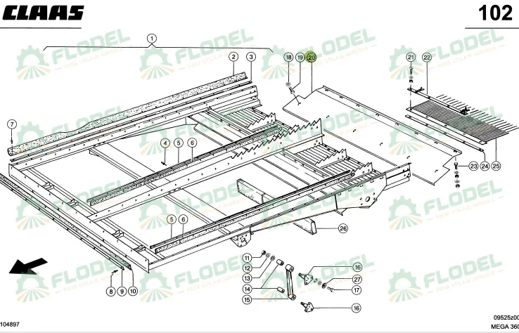 Tabla ghidare 0006470111 Original CLAAS