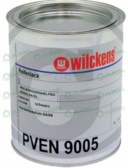 Vopsea Wilckens - Negru anvelope, 0.75l