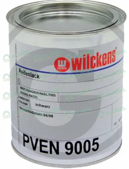 Vopsea Wilckens - Negru anvelope, 0.75l