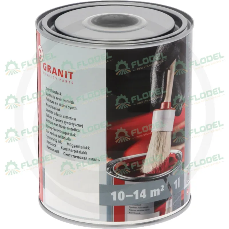 [FLO00280] Vopsea cu intaritor  Negru BOB-CAT 1L GRANIT