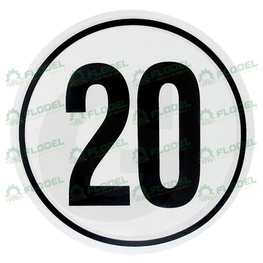 [FLO00932] Abtibild - limitare viteza 20km