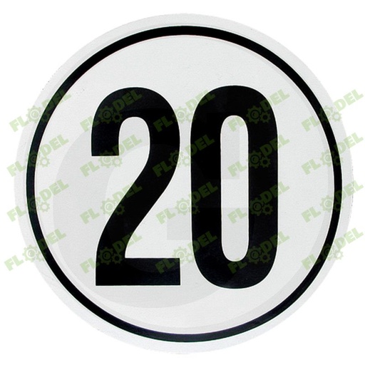 [FLO00932] Abtibild - limitare viteza 20km