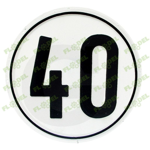 [FLO00933] Abtibild - limitare viteza 40km