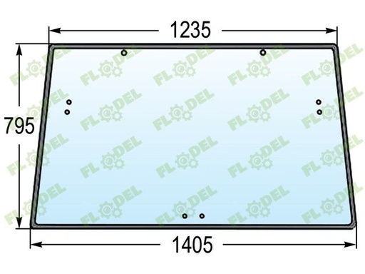 [FLO01081] Cheder geam tractor John Deere