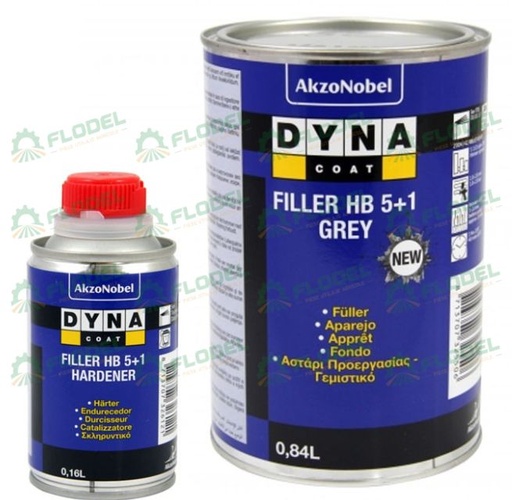 [FLO01956] Primer Dyna Coat Filler HB5+1 Grey SET, 1l