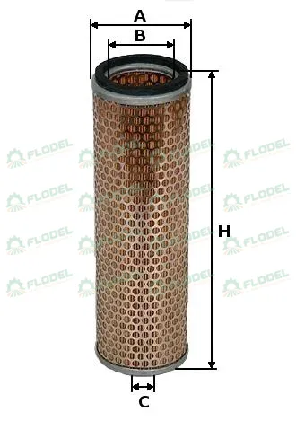 [FLO02608] Filtru aer P124837 Uniflux