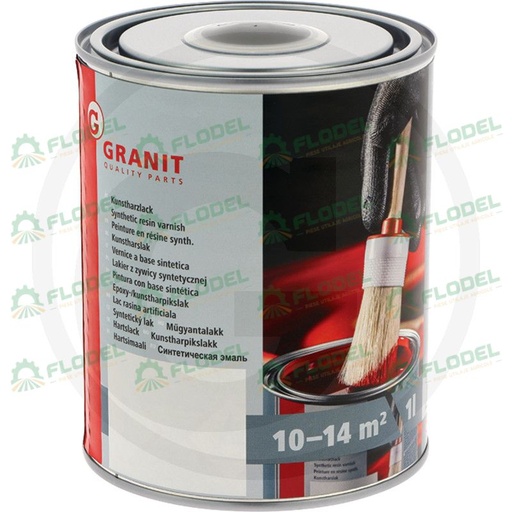 [FLO03914] Vopsea cu intaritor negru lucios 1l GRANIT