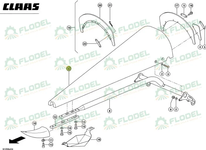 [FLO04100] Varf CLAAS CONSPEED 0009978481 Original CLAAS