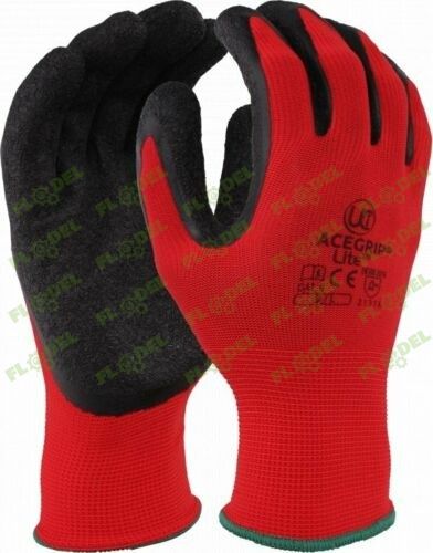[FLO04553] Manusi de protectie cu latex Rosii