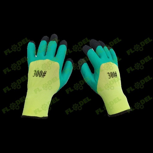 [FLO04555] Manusi de protectie cu latex Galben-Verde