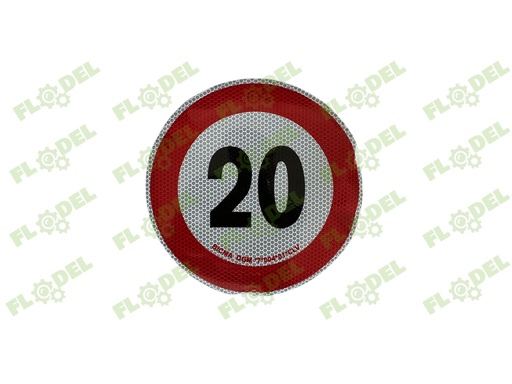 [FLO04563] Abtibild - limitare viteza 20 km