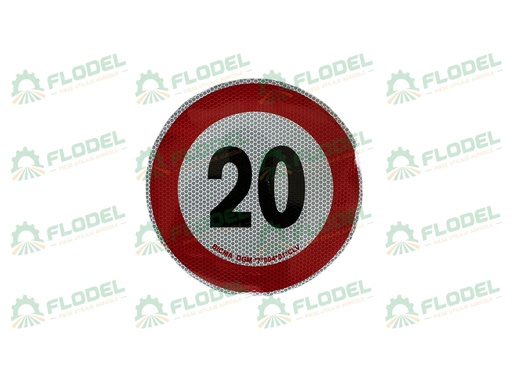 [FLO04563] Abtibild - limitare viteza 20 km