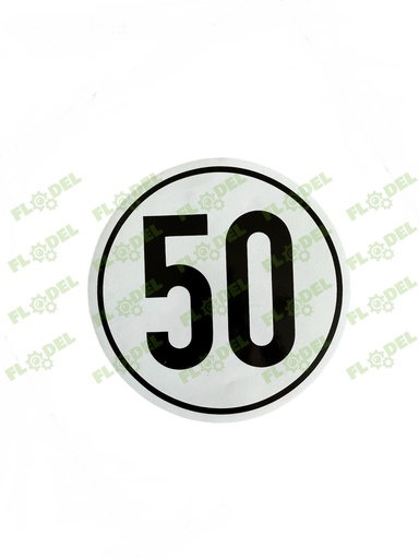 [FLO04565] Abtibild - limitare viteza 50km