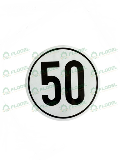 [FLO04565] Abtibild - limitare viteza 50km