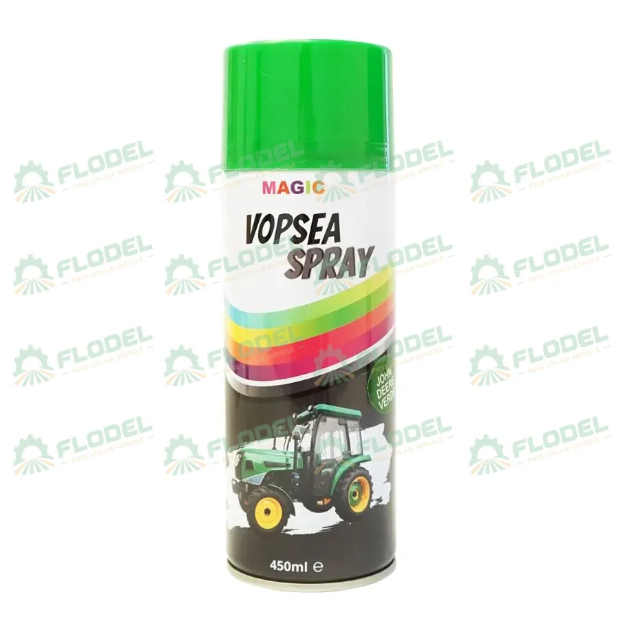 [FLO04586] Spray verde John Deere 450ml - vopsea  profesionala cu uscare rapida