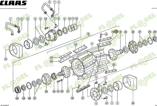 [FLO04744] Cutit stanga val CLAAS JAGUAR  984670