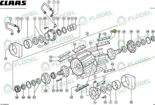 [FLO04744] Cutit stanga val CLAAS JAGUAR  984670