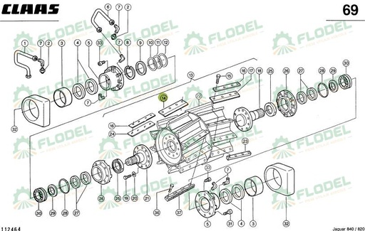 [FLO04745] Cutit dreapta val CLAAS JAGUAR  984671