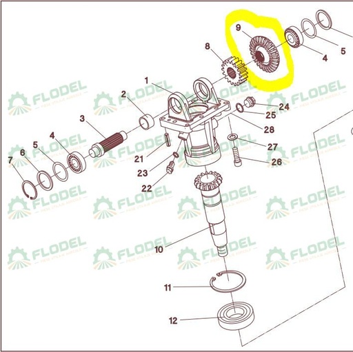 [FLO04912] Pinion Coroana Geringhoff MS SC 502739