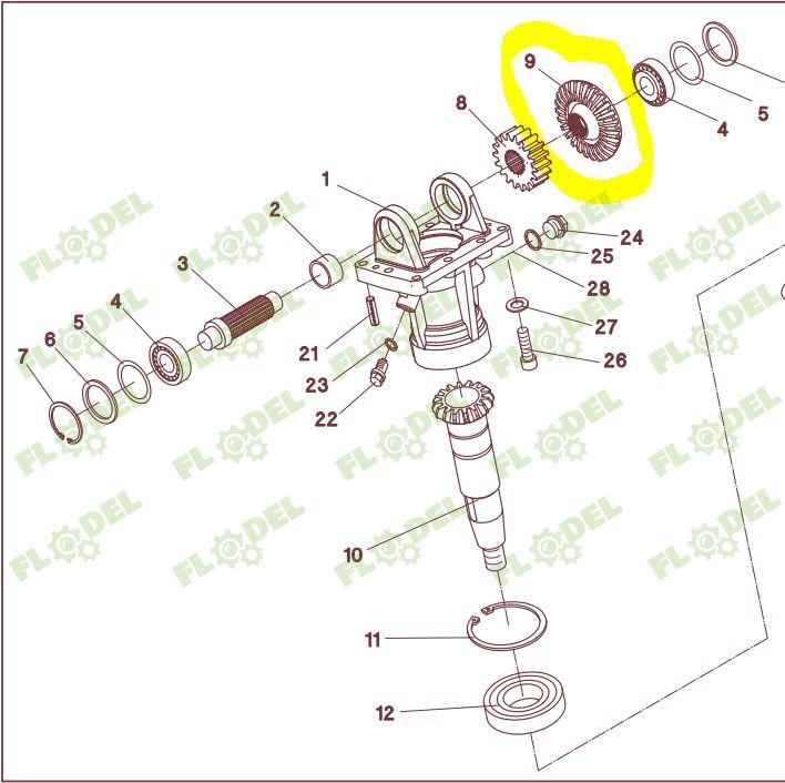 [FLO04912] Pinion Coroana Geringhoff MS SC 502739
