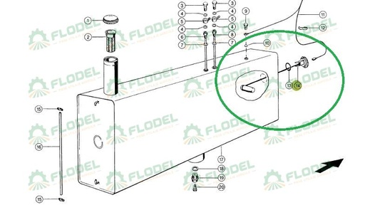 [FLO04999] Sonda nivel combustibil CLAAS Original CLAAS 681855