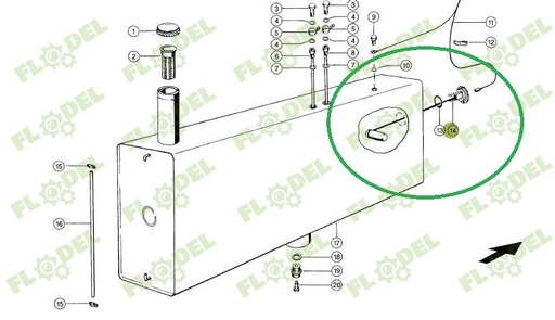 [FLO04999] Sonda nivel combustibil CLAAS Original CLAAS 681855