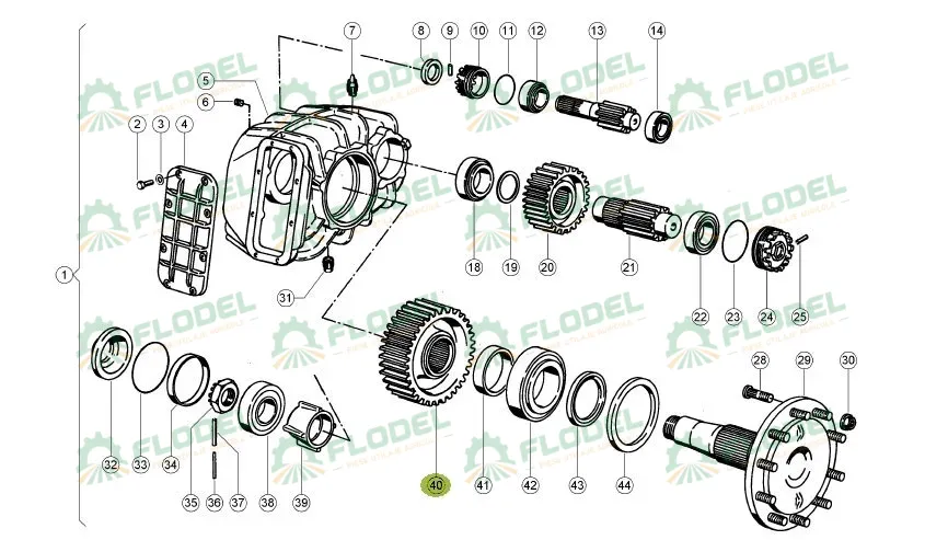 [FLO05011] Pinion reductor combina CLAAS 669434