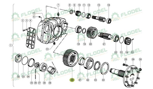 [FLO05011] Pinion reductor combina CLAAS 669434