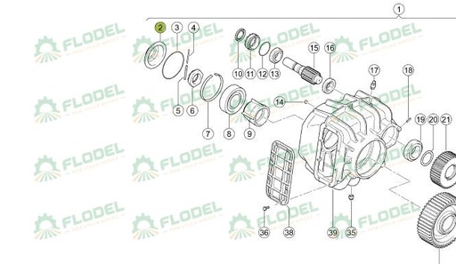 [FLO05018] Capac acoperire reductor Original CLAAS TUCANO
