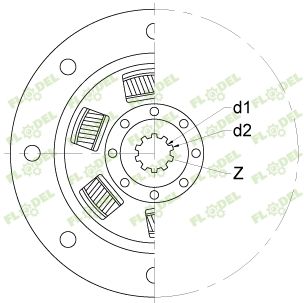 [FLO05092] Disc ambreiaj tractor CASE IH A190182