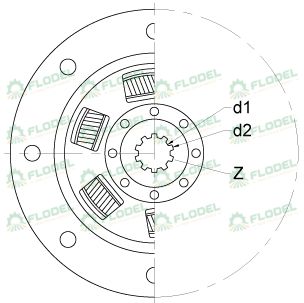 [FLO05092] Disc ambreiaj tractor CASE IH A190182