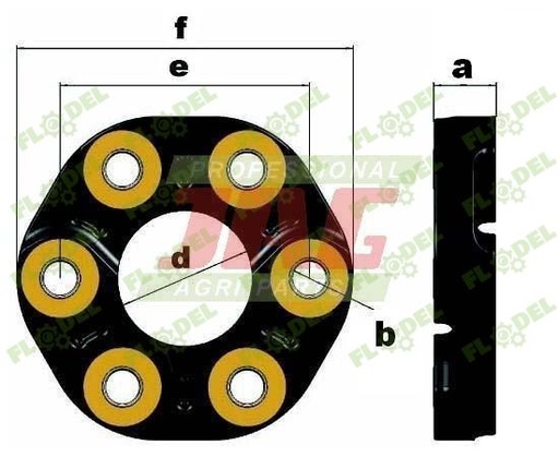 [FLO05224] Cuplaj elastic combina agricola 798397