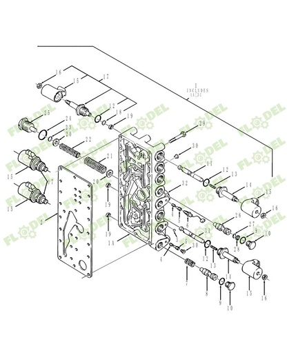 [FLO05387] Garnitura cutie de viteze New Holland 86500760
