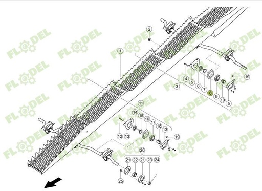 [FLO05628] Lagar rulment cai combina CLAAS 726981