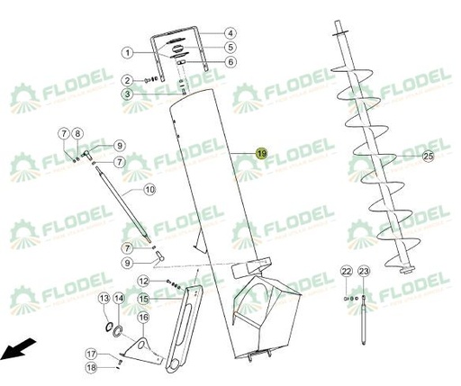 [FLO06070] Burlan incarcare combina CLAAS 0023117872