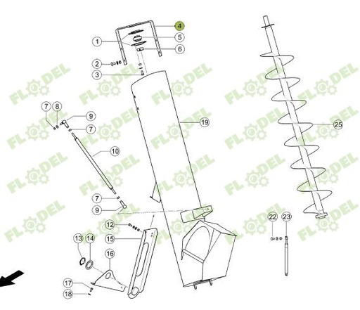 [FLO06071] Flansa original CLAAS 0023155341