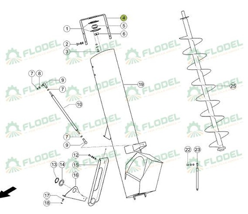 [FLO06071] Flansa original CLAAS 0023155341
