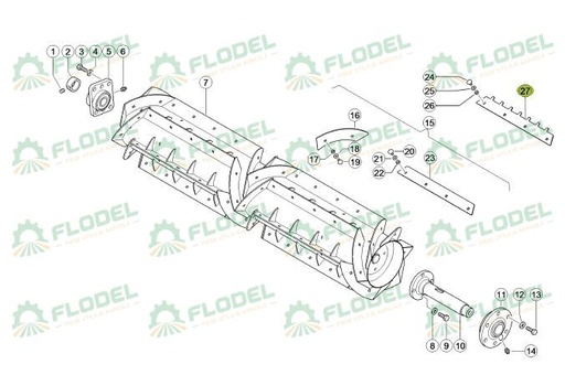 [FLO06099] Bara dintata postbabator CLAAS LEXION 777628